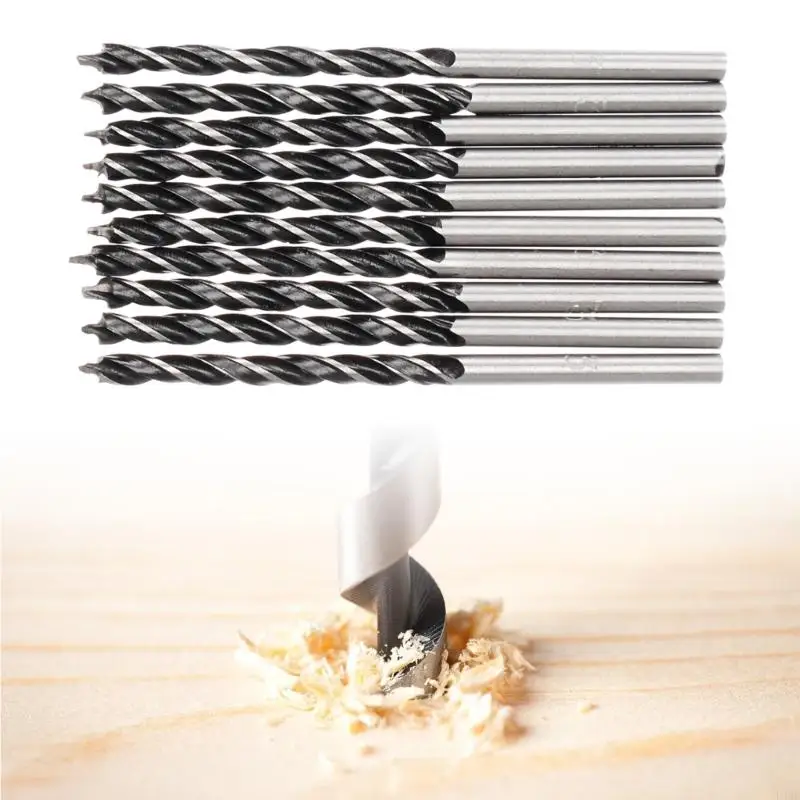 L4MB 10pcs/Set Metal Bit Bit 3 мм углеродистой стальной сталь Микроверный буровой шнек бит
