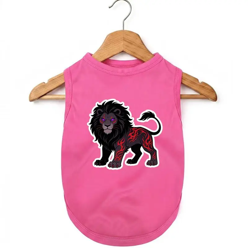 

Lion Dog Vest Summer Cool Pet Apparel Puppy Breathable Tank Top Outfit for Small Dogs