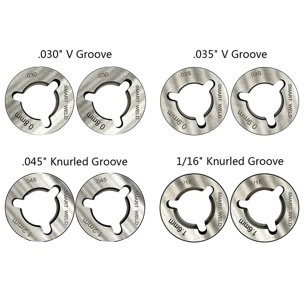 Rullo di trasmissione zigrinato con scanalatura a V Miller Saldatori MIG Alimentatore filo.023.030.035.045 1/16 Per SIP MIG100/130/160/180/200