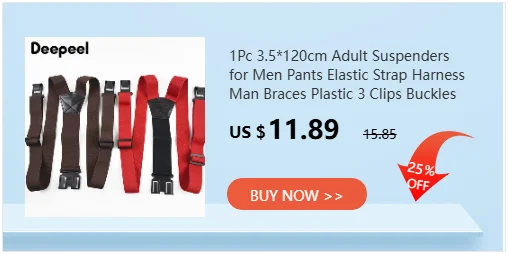 1Pc Deepeel 2.5*65cm Solid Color Children's Suspenders 4 Clips Y-shaped Braces Adjustable Elastic Band Jeans Pants Hanger Male