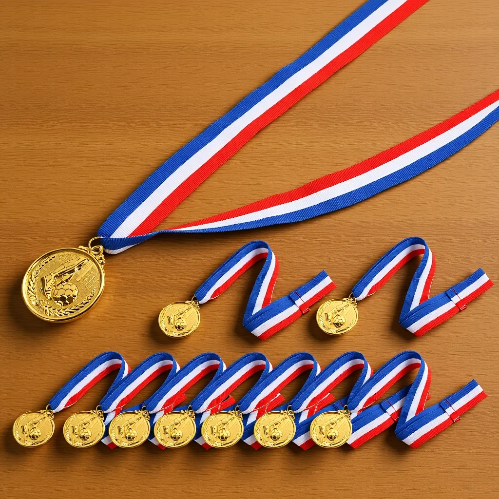 

12Pcs Football Medal Zinc Alloy Soccer Medals Smooth Edges Awards for Students Competition Prize Soccer Medals for Student