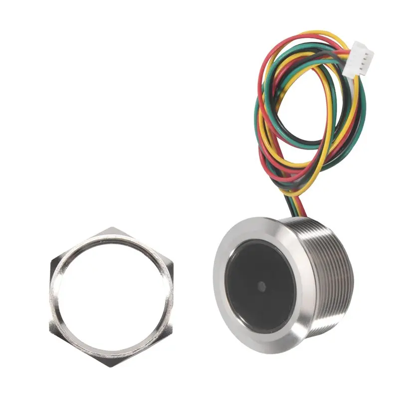 A23F-GM60 UART Stainless Steel Controlled Ring Indicator Light 1D/QR/2D Bar Code Scanner QR Code Barcode Scanner Module