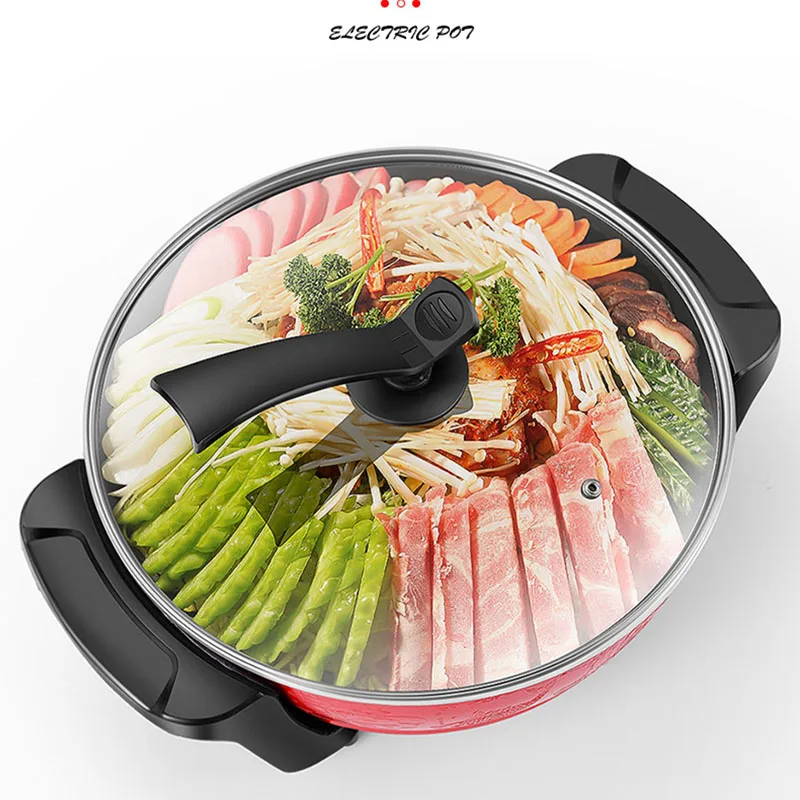 

Vegetable Electric Hot Pot Rice Ramen Home Meat Multifunction Chinese Hot Pot Thickened Kitchen Cooking Fondue Chinoise Cookware