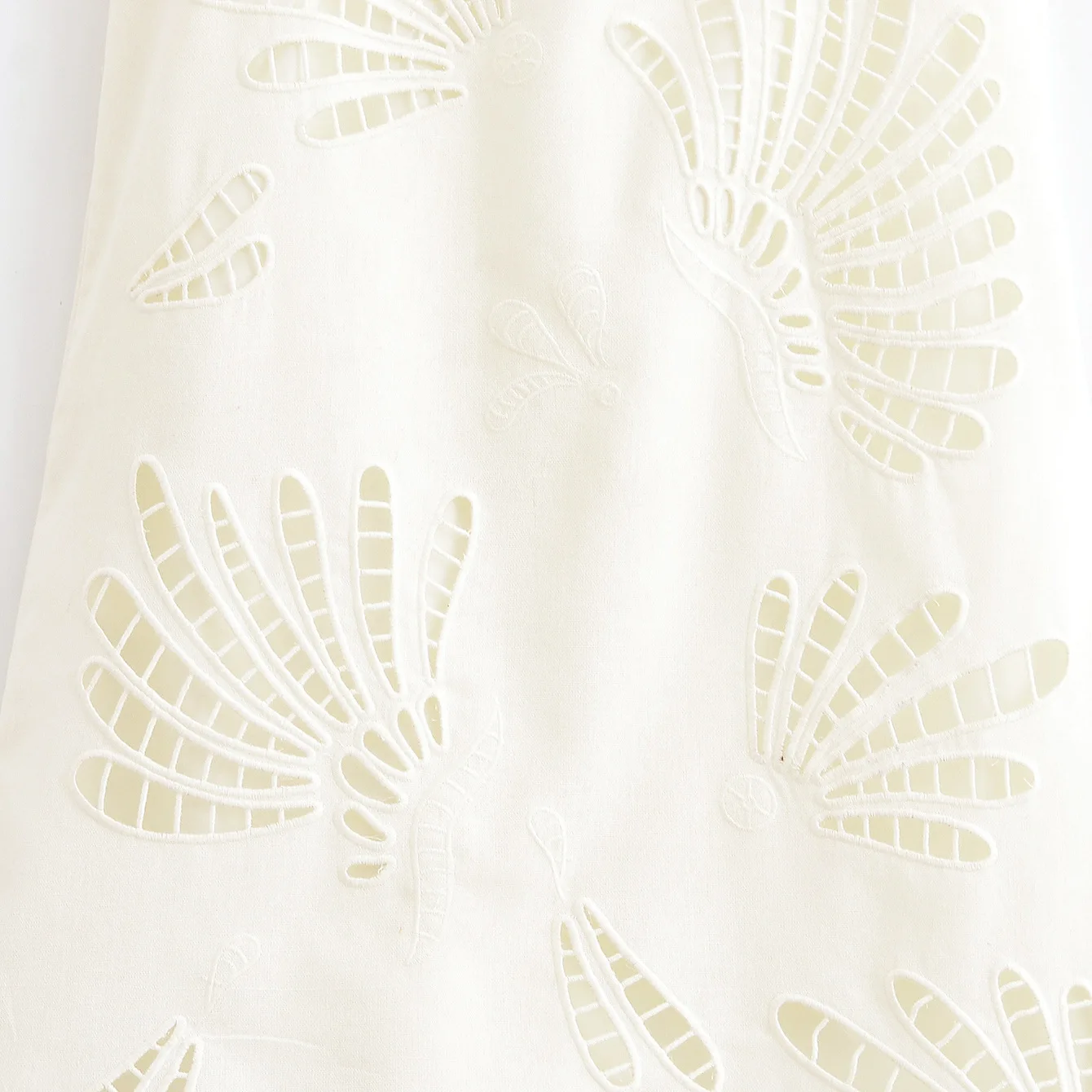 Woman's Embroidered Hollow Mini Dress Sexy Spaghetti Straps High Waist Suspender Dresses Versatile Summer New Female Dress