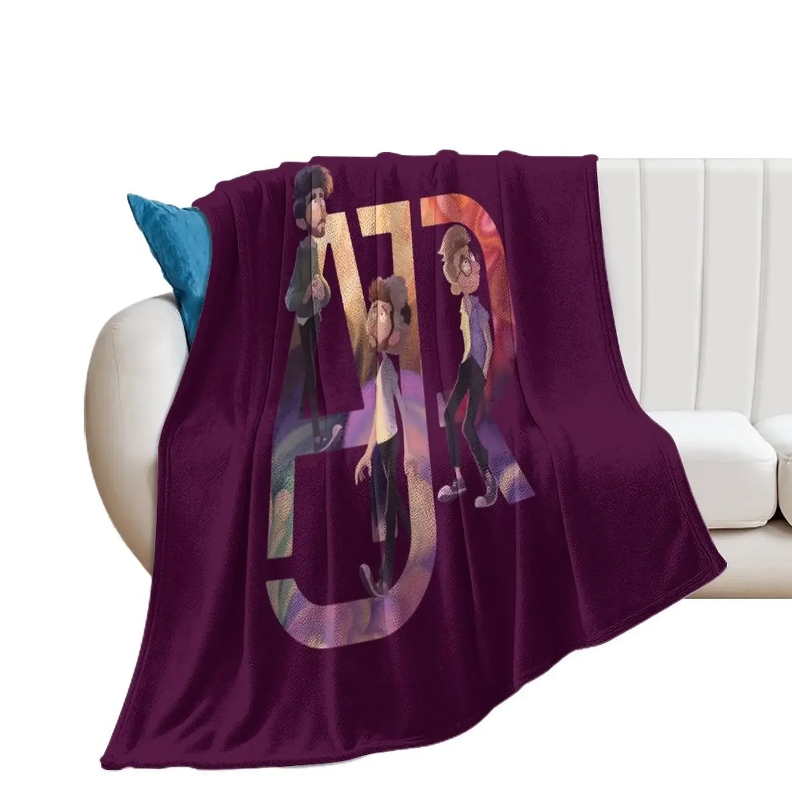 AJR: The Click Galaxy Throw Blanket Single Retros Furry Blankets