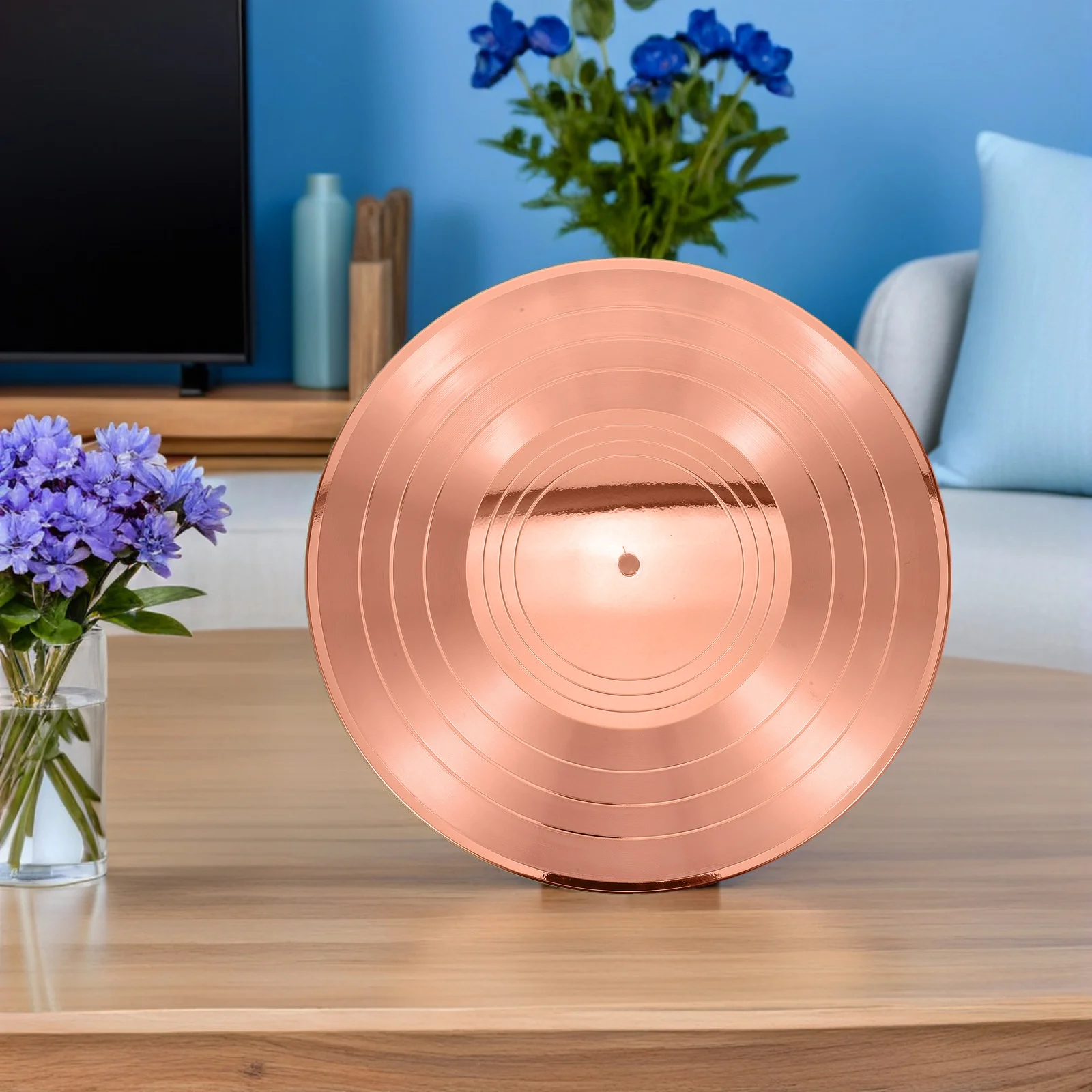 

Vintage Vinyl Record Wall Clock DIY Retro Decorative Wall Hanging for Living Room Coffee Shop Bar Vinyl Plate Record for Desktop