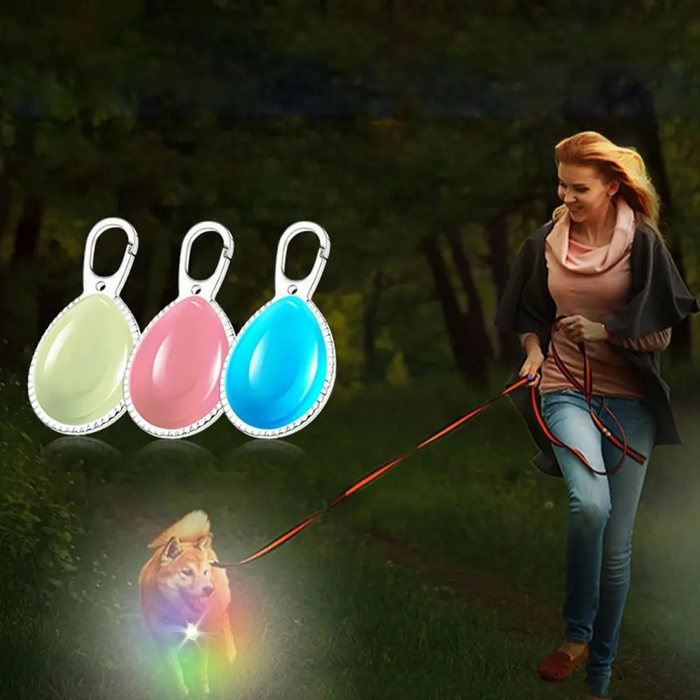 

2Pcs Plastic LED Dog Collar Pendant Anti-Lost Rechargeable Luminous Collar Waterproof Night Safety Dog Cat Collar Night Walks