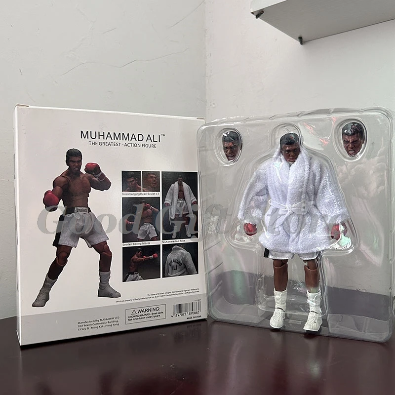 18 سنتيمتر العاصفة علي عمل الشكل البلاستيكية جمع 3 رئيس الوجه العاصفة لعبة الملاكمة الملاكم بطل مايك تايسون تمثال الحلي نموذج اللعب