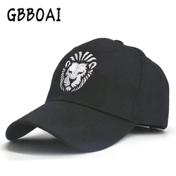 Lion Embroidery Men's Caps Adjustable Casual Sun Baseball Cap Outdoor Sports Women's Summer Hat