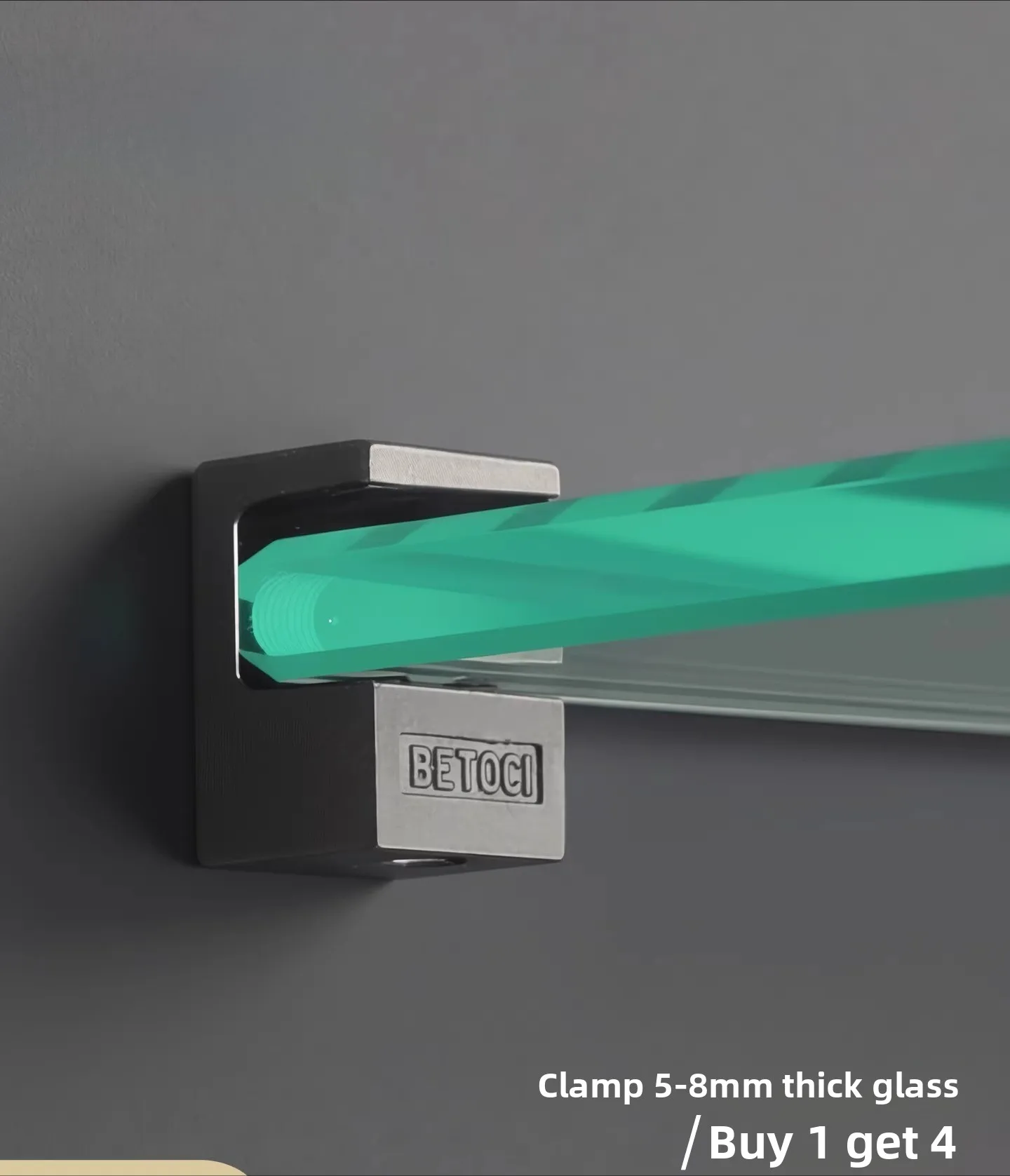Cabinet laminate glass clip fixing baffle bracket glass card glass holder fixing hardware bracket