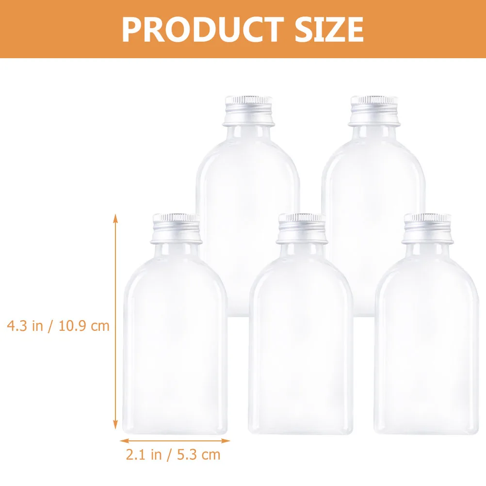 Botella de glicerina de 5 uds., contenedores de loción Premium a prueba de fugas para crema de baño, mezclas de aceites esenciales, botellas portátiles de subpaquete