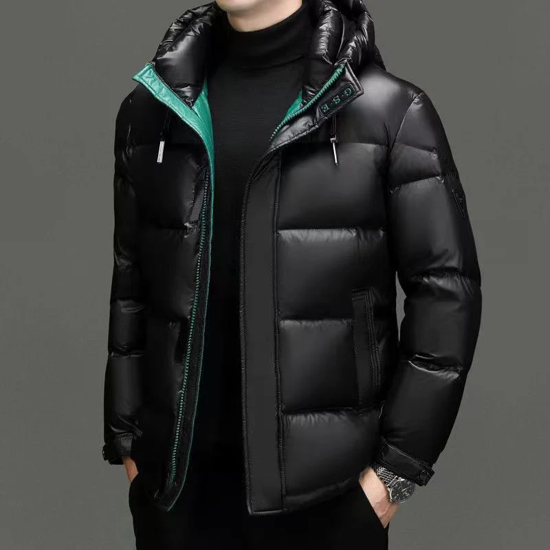 2024 new arrival winter jacket 90% white duck down jackets men,mens fashion thicken warm parkas hooded trench coat