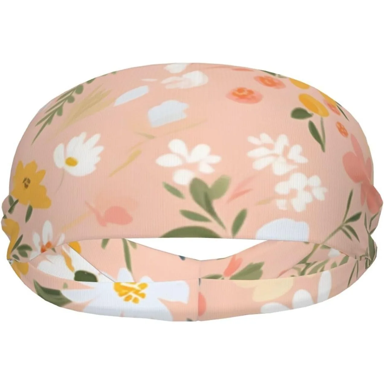 

Спортивная повязка на голову с цветочным принтом, влагоотводящая повязка унисекс для тренажерного зала, баскетбола, футбола, волейбола, бега