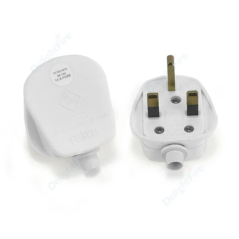 UK Male Replacement Rewireable 3Pin Type G Plug Electric Outlets Schuko British SG Power Adapter Extension Cord Connector Plug