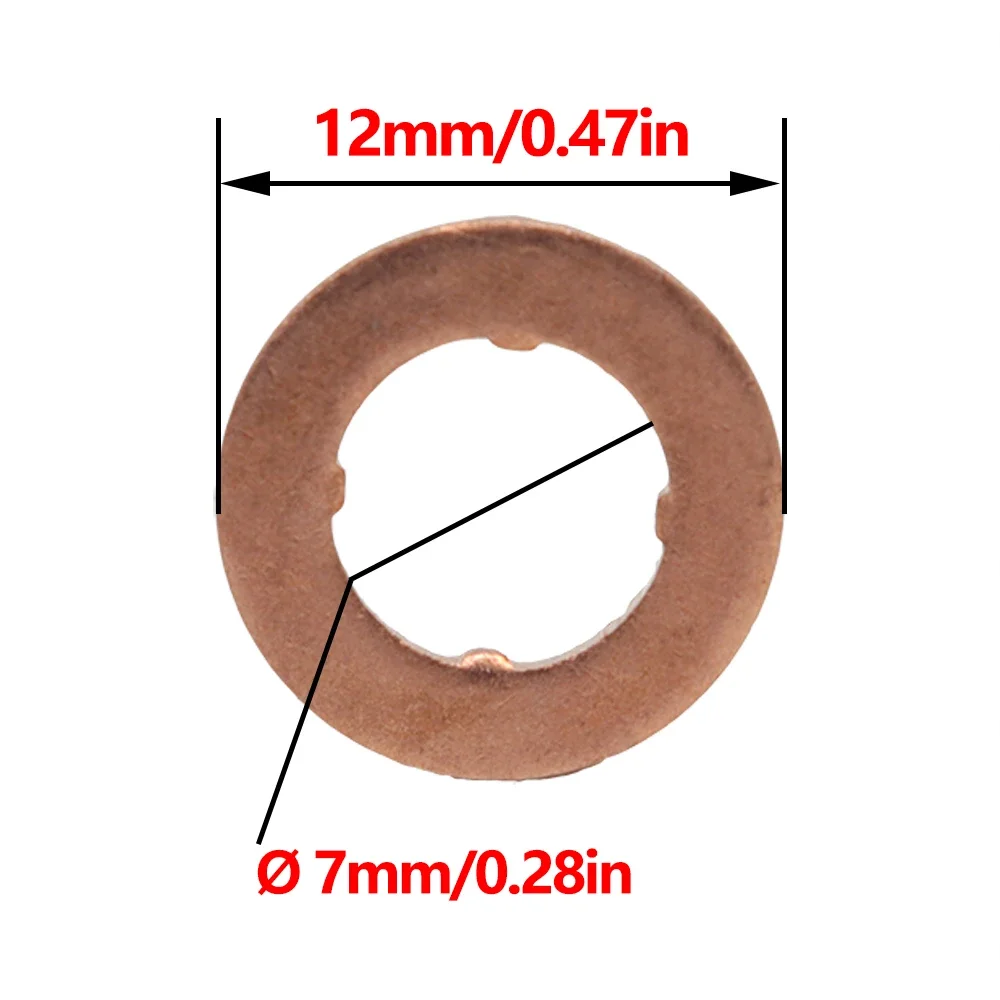 Fuel Injector Nozzle Copper Gasket O-ring Seal Kit 059130119 059130519 WHT000884 03L130277 059130277 For Audi VW Seat Skoda 1.6