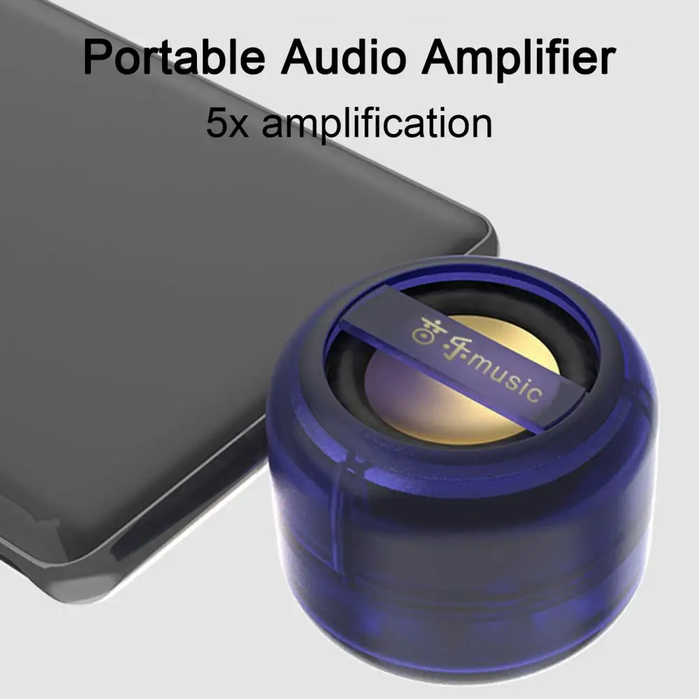 Potenciador de Audio para teléfono móvil, portátil minialtavoz Plug and play, amplificador de altavoz para teléfono móvil con sonido de Subwoofer para el hogar