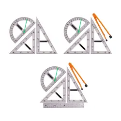 Große Geometrie Mathe Lineal Set Set Zeichen werkzeug für Whiteboard Black Board