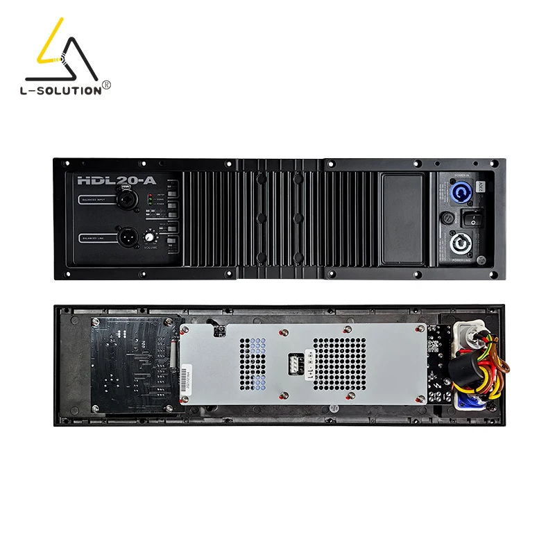 Active HDL20-A 4-Channel 10-Inch Neodymium Metal 1400W 8 Stereo Professional Hi-Res Audio Power Amplifier Universal Voltage