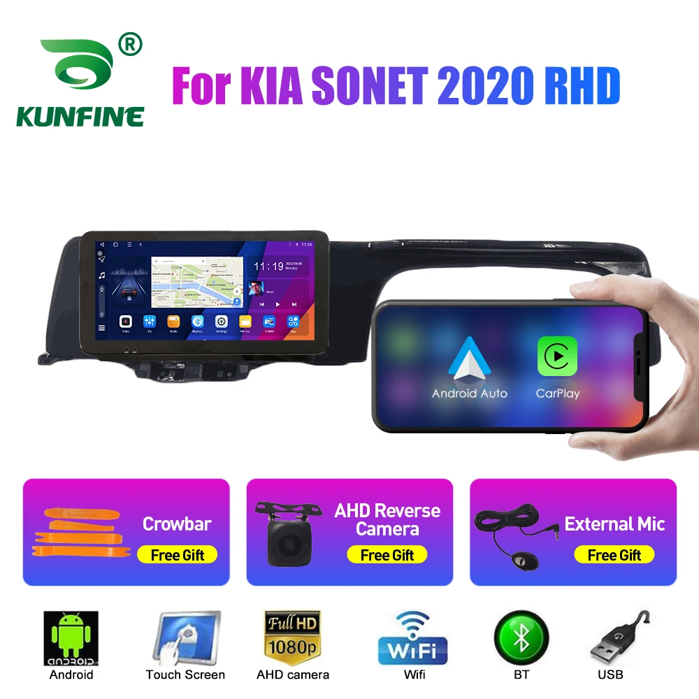 

10.33 Inch Car Radio For KIA SONET 2020 RHD 2Din Android Octa Core Car Stereo DVD GPS Navigation Player QLED Screen Carplay