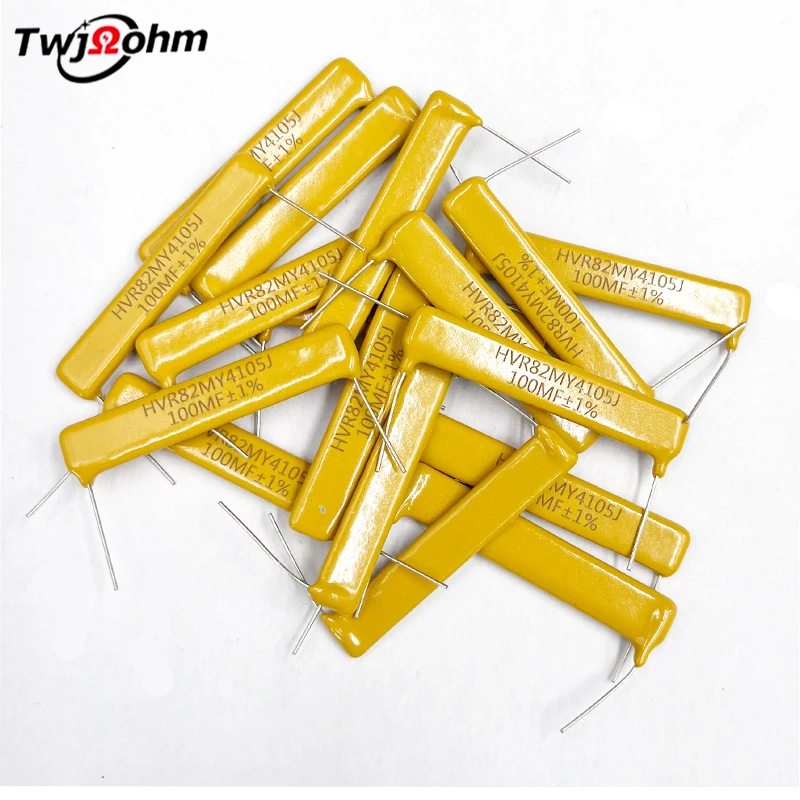 2Pcs HVR82MY4105K chip type 1W ceramic metal glass glaze non-inductive high voltage resistor 68MF100MF72MJ Ohm accuracy 1%