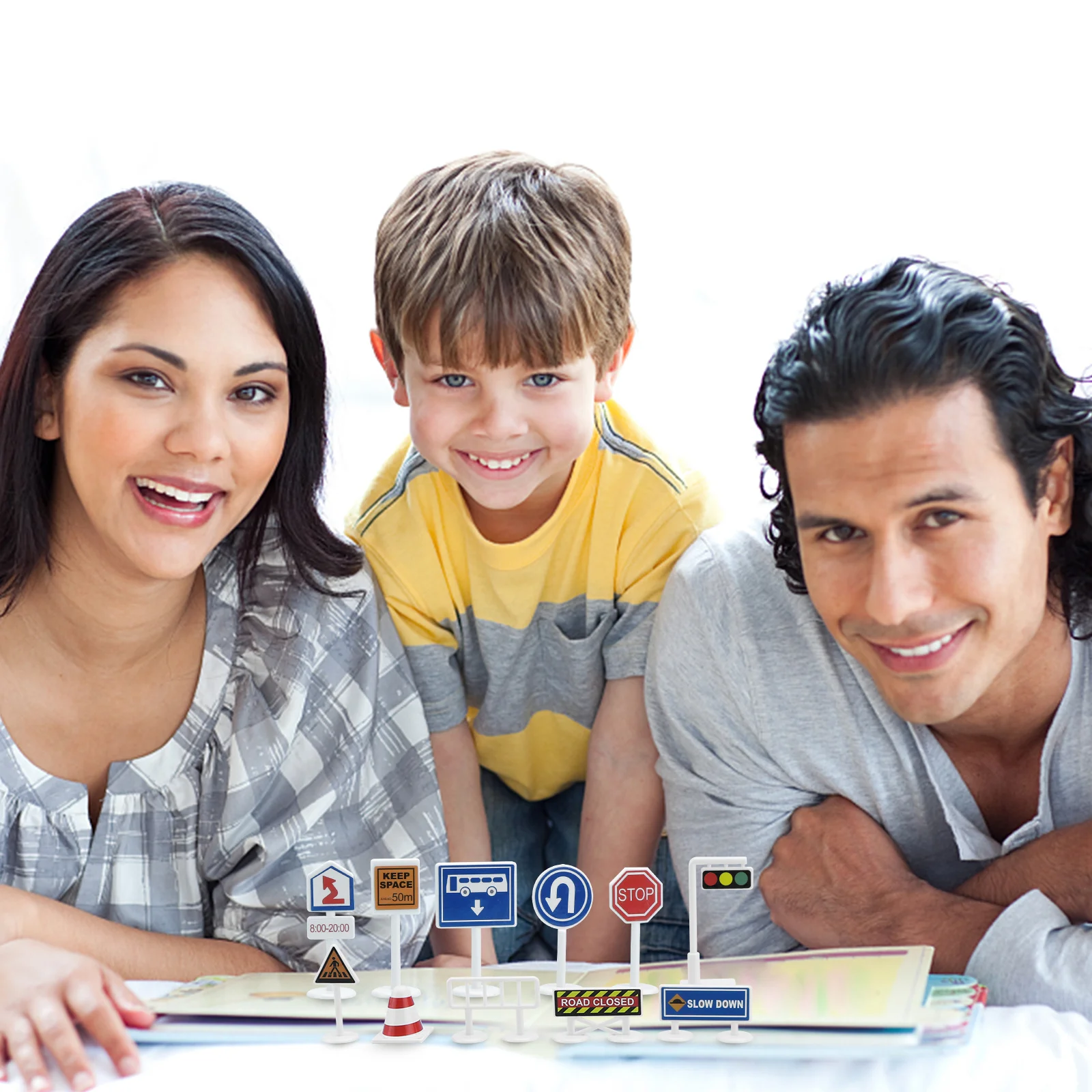 1 set 1 Set Traffic Road Signs Educational Kids For Cognitive Learning Simulation Play Early Childhood Development