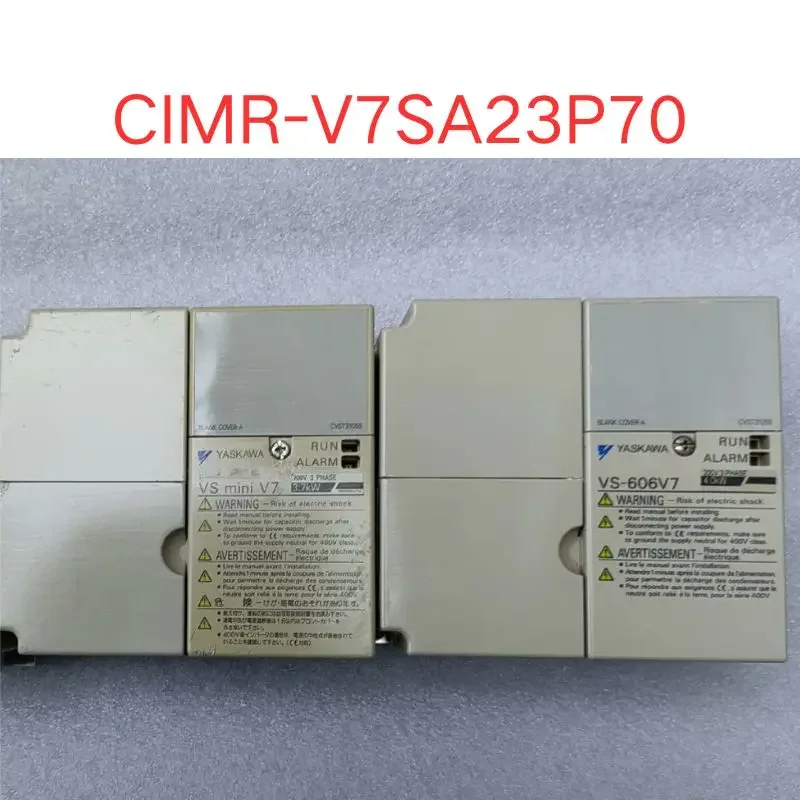 

second-hand CIMR-V7SA23P70 inverter 3.7KW Test OK Fast shipping