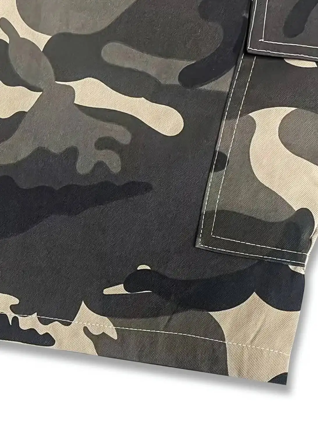 Shorts de trabalho cáqui camuflado masculino, shorts de verão ao ar livre com vários bolsos