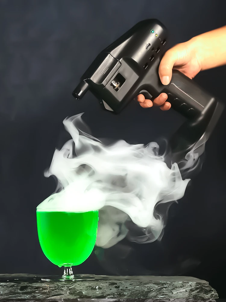 Imagem -02 - Cocktail Arma de Fumaça Bolha Arma de Fumaça Que Faz a Máquina Arma de Fumaça Cozinha Molecular Máquina de Bolha de Café
