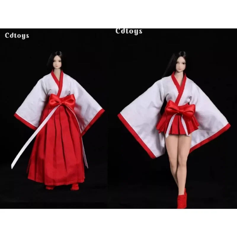 Cdtoys 1/12 Scale Female Soldier Kimono Witch Costume Clothes Set Accessory Model for 6