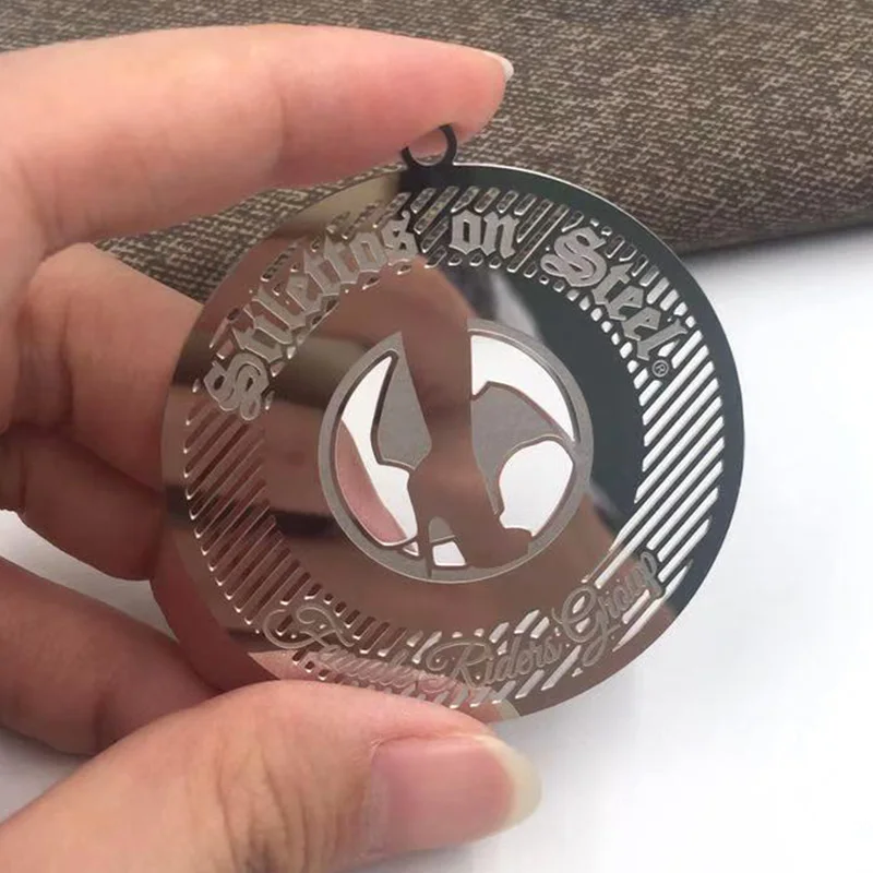 Customized product Customized Eectroplated Color Laser Cut Metal Business Card