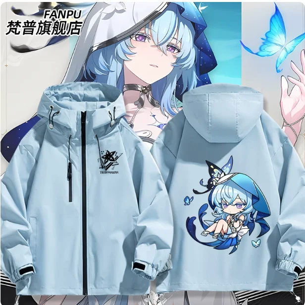 Japanese Anime Wuthering Waves The Shorekeeper Hooded Hoodie Cosplay Autumn Winter Men Women Coat Loose Jacket Tops Gifts FP