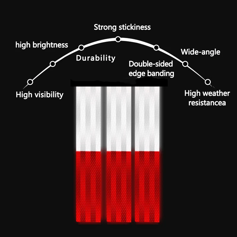 Светоотражающая наклейка для грузовика, Светоотражающая наклейка для ночного вождения, наклейка для автомобильного пикапа, грузовика, поезда