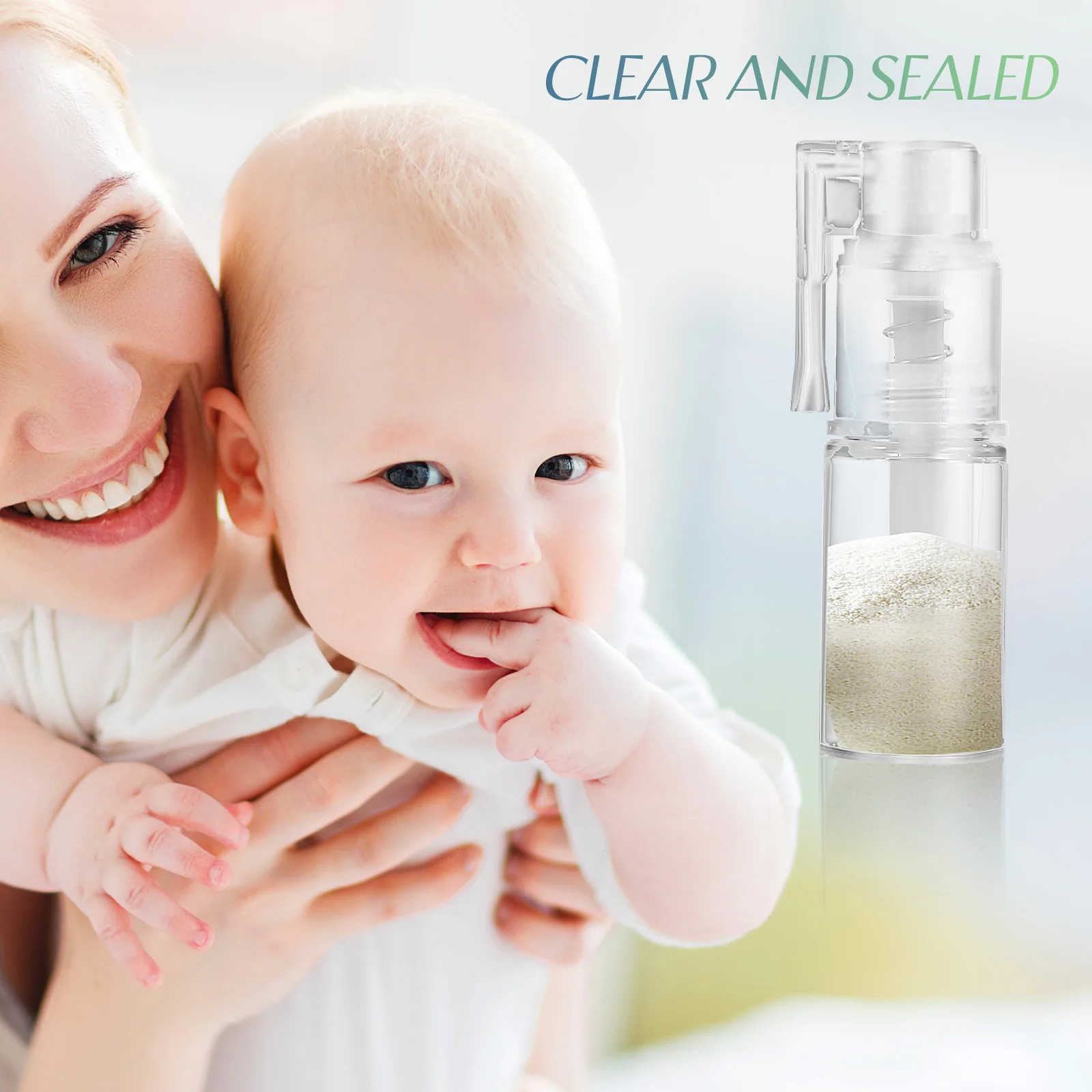 

5 pcs 14Ml Portable Empty Powder Spray Bottles Refillable Dry Powder Sprayer For Hair Shampoo Barber Shop Use