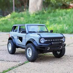 1:30 Ford Bronco Lima Alloy Car Model Diecast Metal Off-road Vehicles Car Model Simulation Sound Light Collection Kids Toys Gift