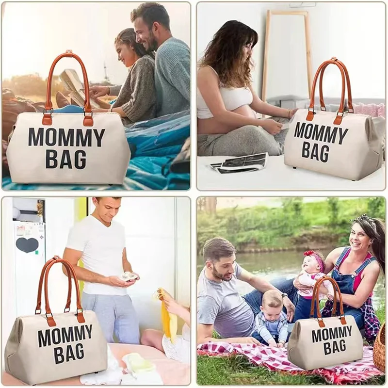 Five-piece Travel Mommy Bag Portable Maternity Bag Large-capacity Mother And Baby Diaper Bag Stroller Organizer Pregnant Package