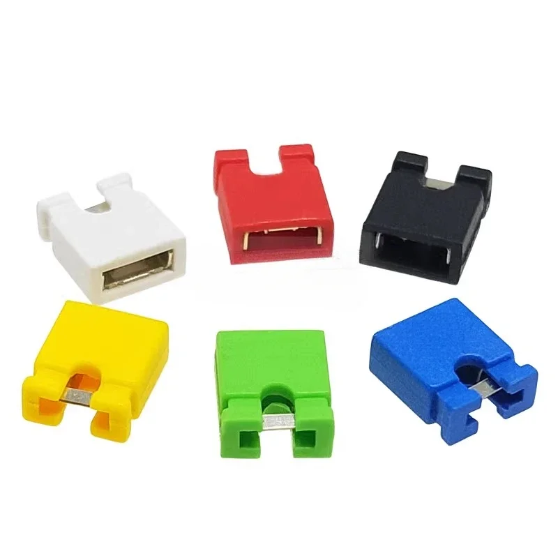 100PCS 2.54mm Standard Circuit Board Jumper Cap Shunts Short Circuit Cap Connector cap