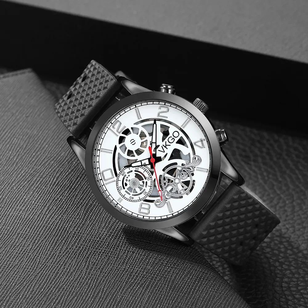 Mens Fashion Quartz Watches Top Brand Luxury Male Clock Watch Sport Mens Wrist Watch Bracelet Set Relogio Masculino