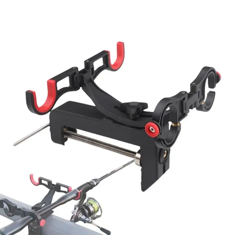 

Fishing Pole Stand For Bank Foldable Fishing Rod Holder For Boat Bank Fishing Support Equipment For Double Fishing Rods With 90