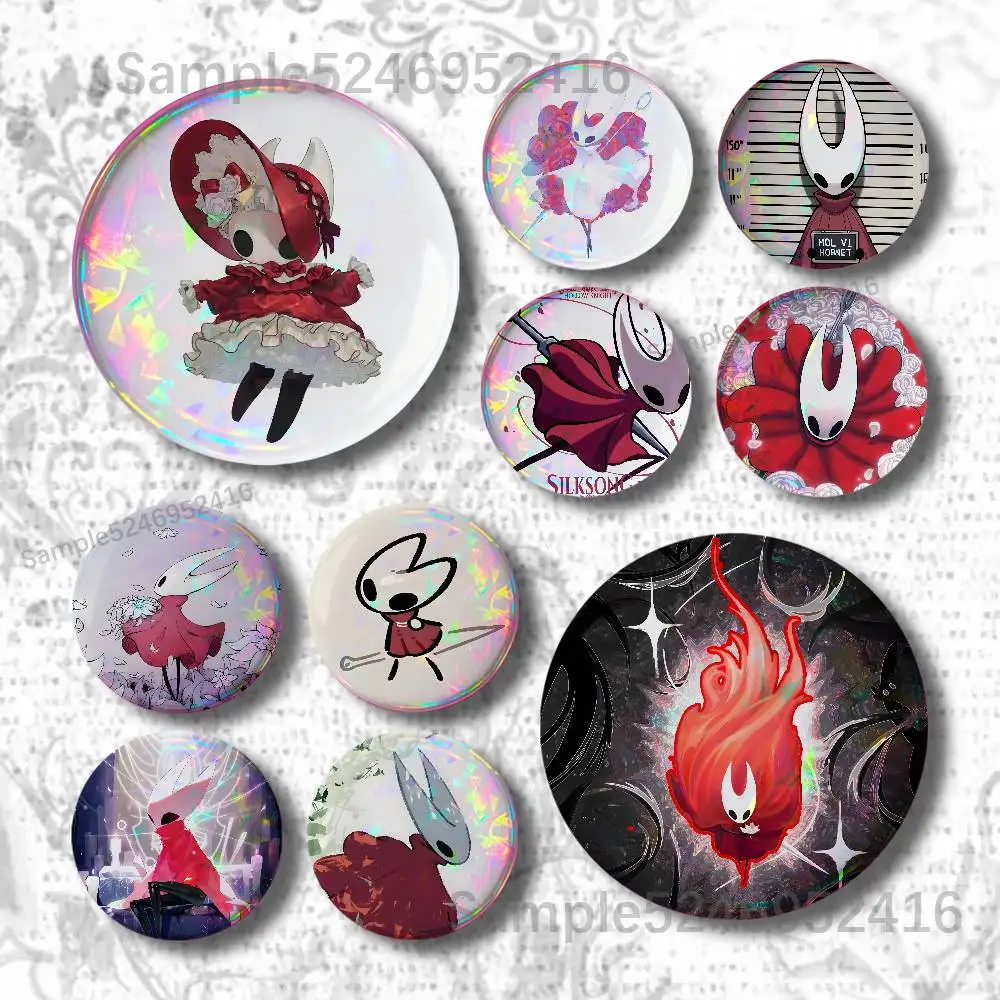Hornet S-Silksong Hollow Knight Badges Button Pins Brooch Creative Funny Quotes Clothes Backpack Jewelry Gift For Kids Friends