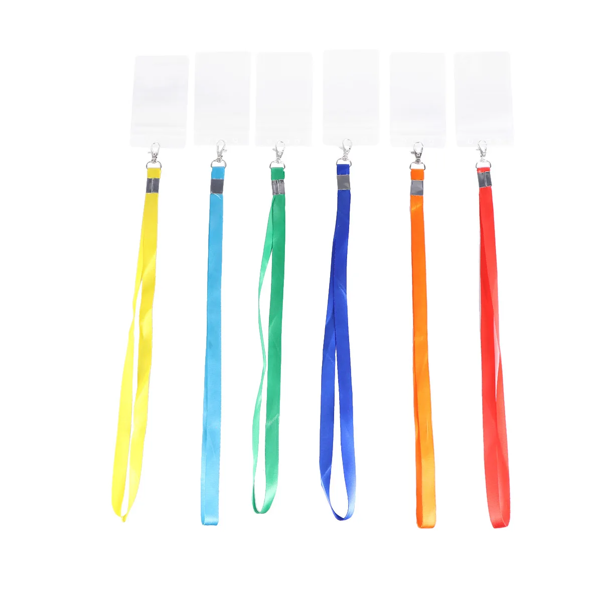 

12 Set Badge Neck Strap Lanyard Card Holder Student Lanyards Waterproof Case Id Name Tag Protector Work Holder Office Factory