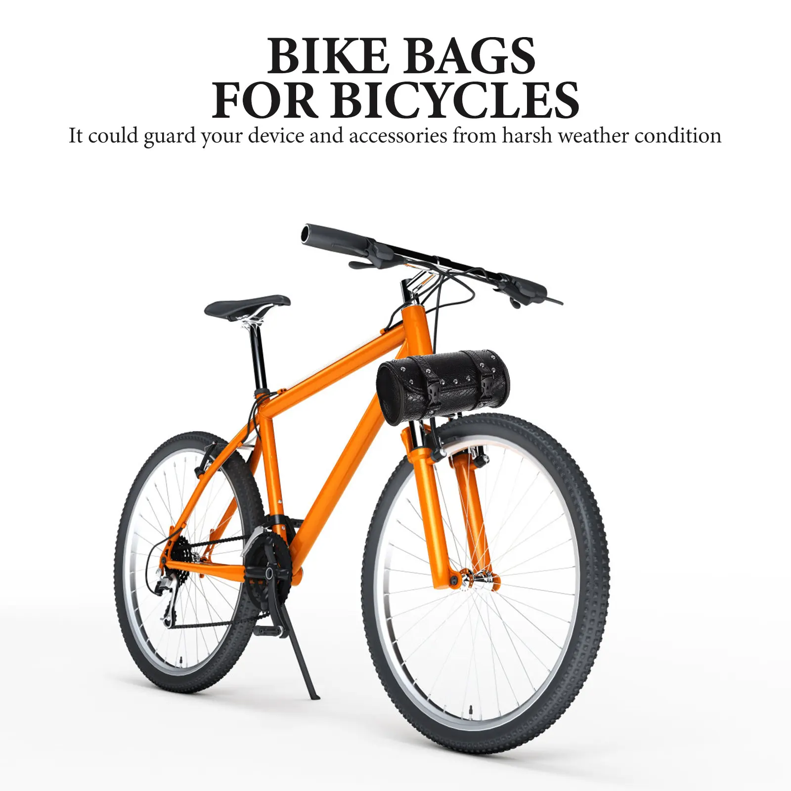 

Hanging Bag Motorcycle Handlebar Bike Bags Large Scooter Pu Tail Tool Retro Man Luggage Durable Storage Easy Install