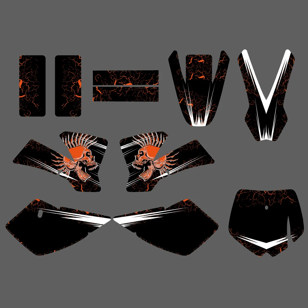 

NICECNC For KTM SX 50 SX50 Mini Bike 2002-2008 2007 2006 2005 2004 2003 Motorcycle Graphic Background Decal Sticker Customize