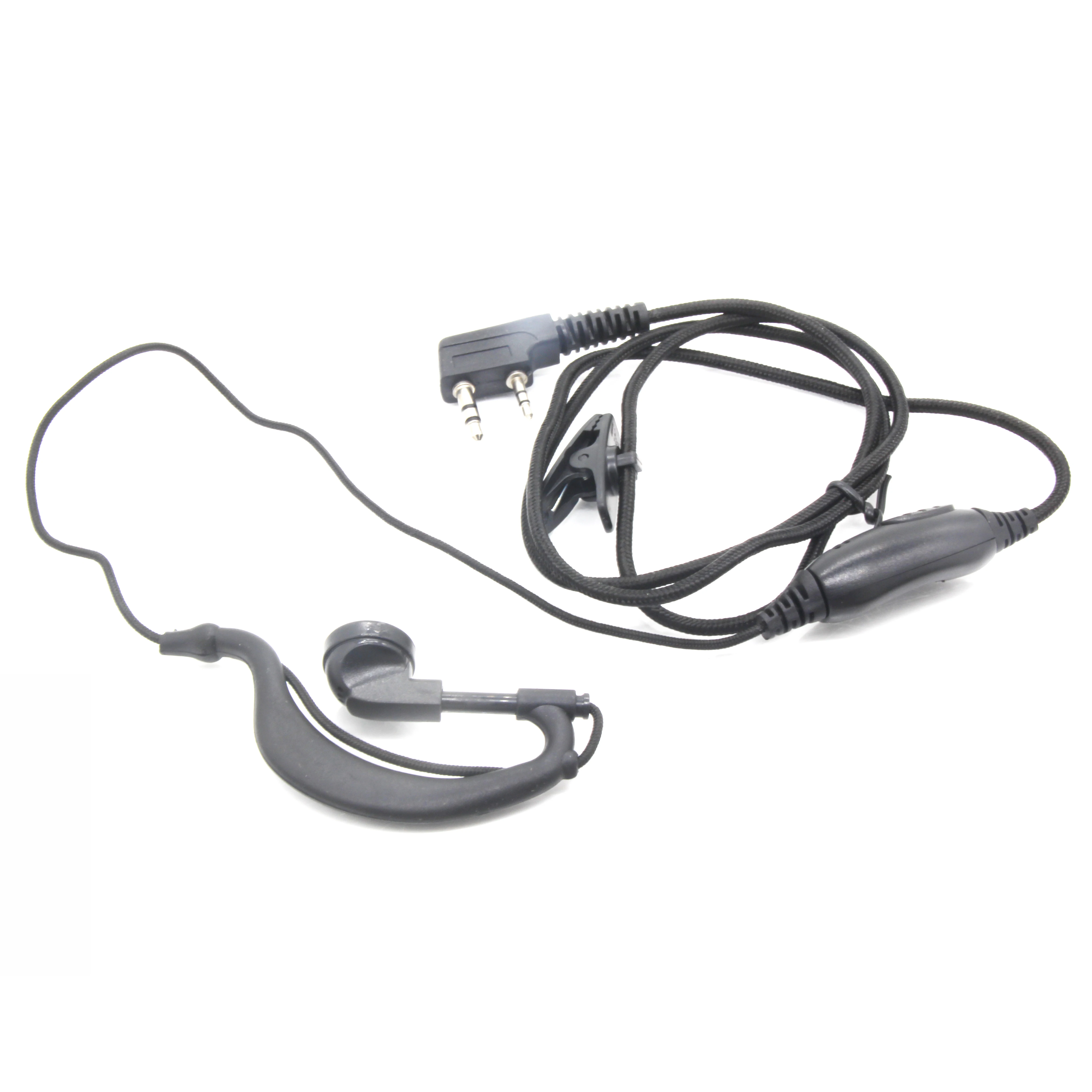 2Pin K Head Braided Wire Earpiece Headphone for Kenwood Baofeng UV 5R Radio