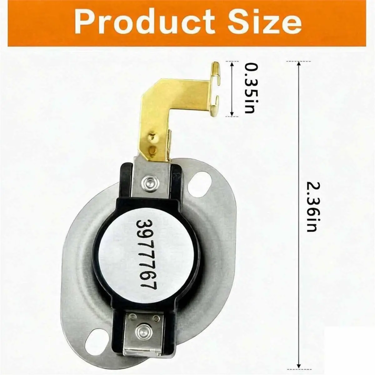 3977767 Dryer Thermostat for Dryers 3399693 WP3977767 AP6009043 WP3977767VP