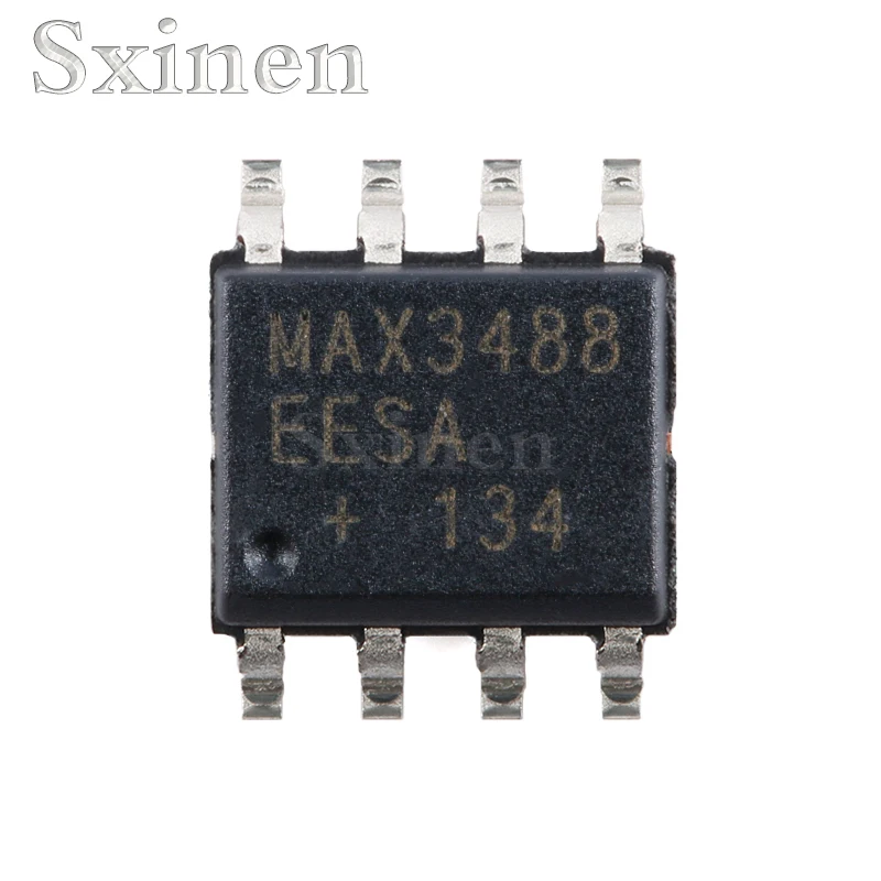 10PCS/LOT MAX3488EESA+T SOIC-8 12Mbps true swing limit RS-485/422 transceiver chip