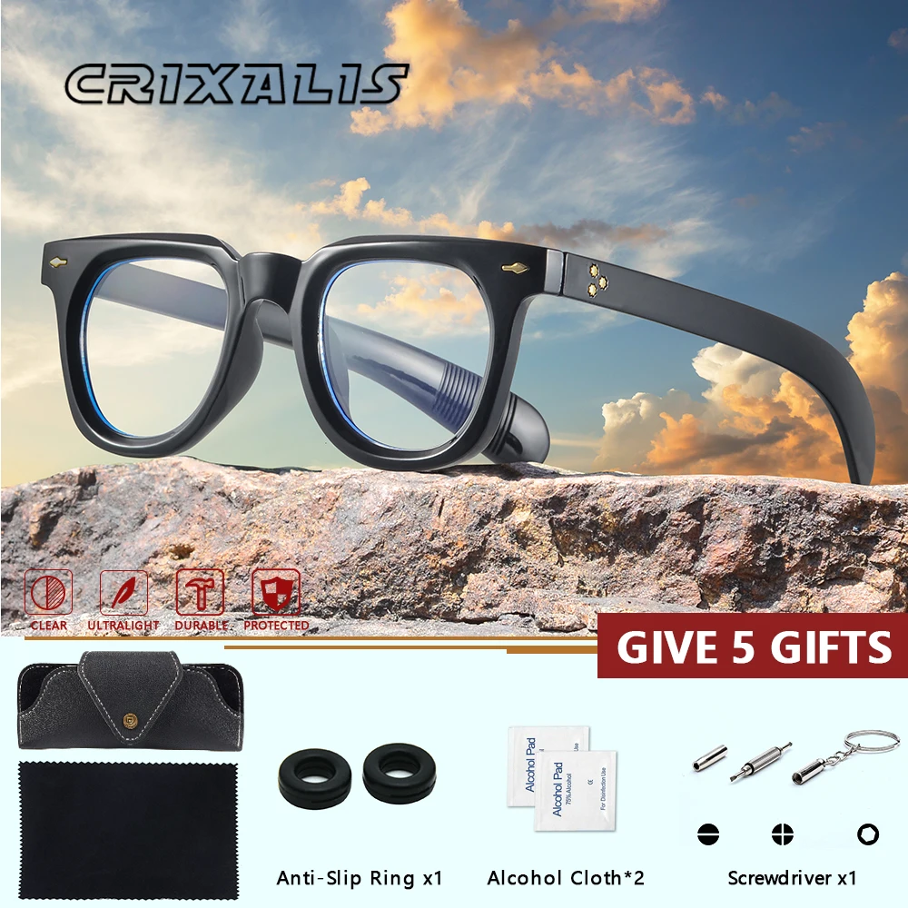 

CRIXALIS Лидер продаж ретро очки для чтения по рецепту женские квадратные маленькие фотохромные очки для близорукости солнцезащитные очки мужские UV400