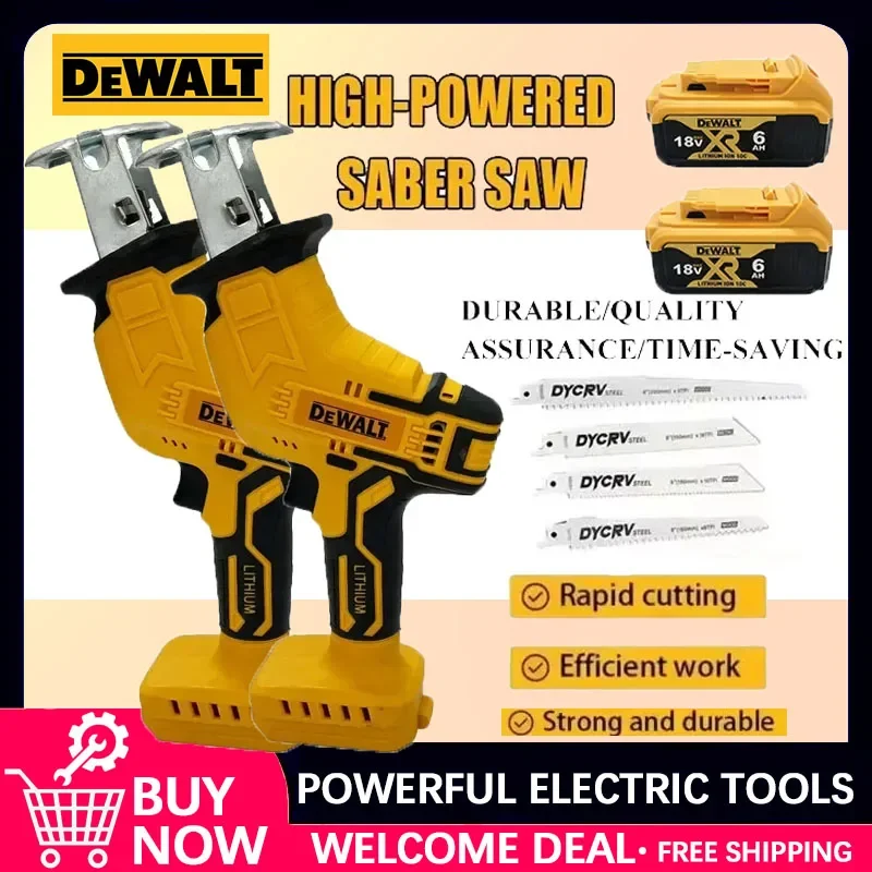 

Dewalt 2800RPM Cordless Electric Reciprocating Saw 20V Brushless Electric Saw Multifunctional Metal Wood Pipe Cutting Saw