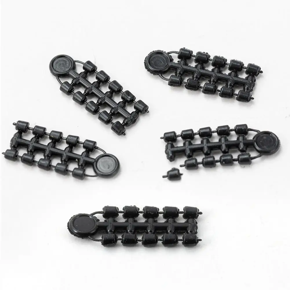Fishing Tackle Kit 70pcs Carp Fishing Accessories Set with Storage Box Portable Round Oval Rings Screws Black Blocking Beans