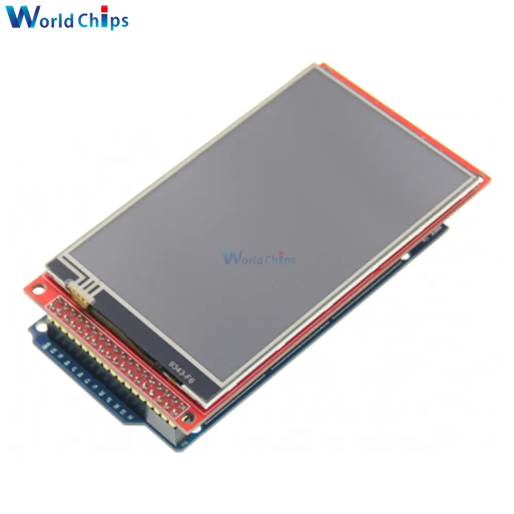 TFT Color Touch LCD Display Module, Driver para Arduino Mega2560, Placa de Desenvolvimento, 800x480 IPS, RGB, 65K, 5V, NT35510, 4"