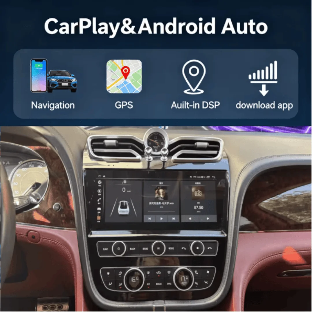 Android audio For Bentley Continental / Flying Spur 2005-2019 automotive multimedia car intelligent systems Wireless carplay